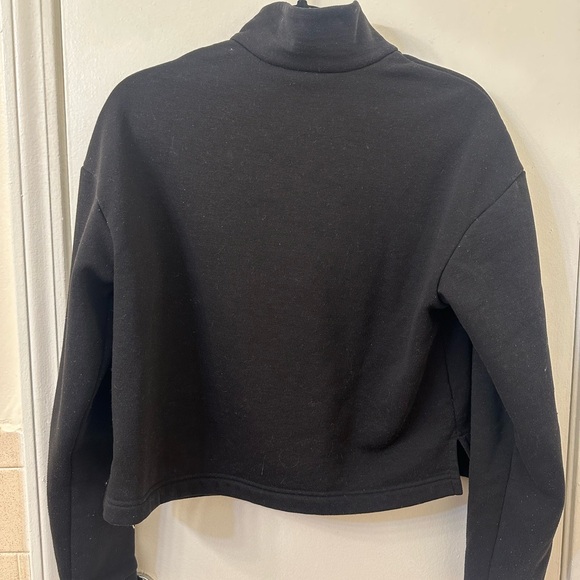 Adidas Black Cropped Sweatshirt - Picture 2 of 3